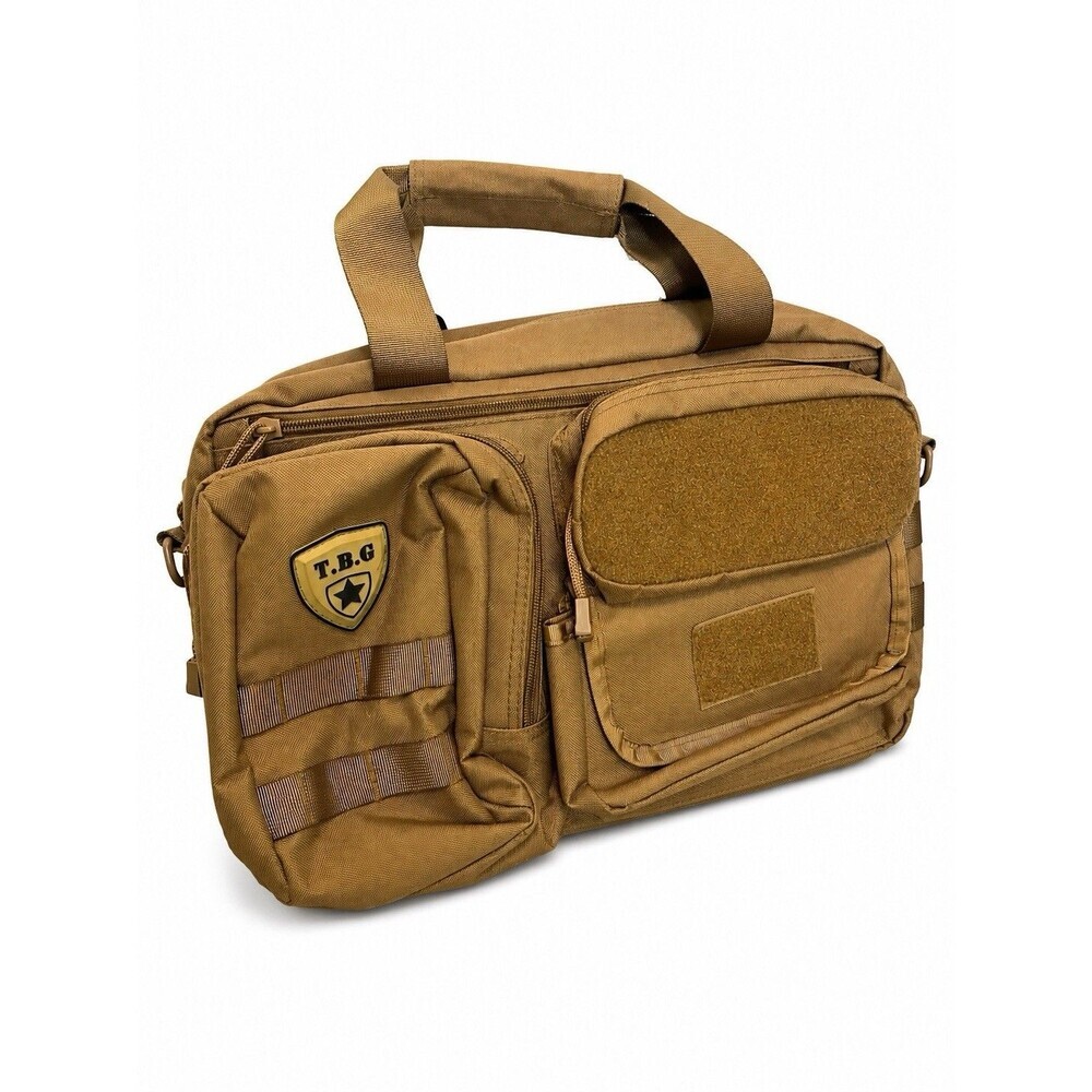 T.B.G Tactical Range Bag Coyote Brown MOLLE Shoulder Gear Utility Travel Bag